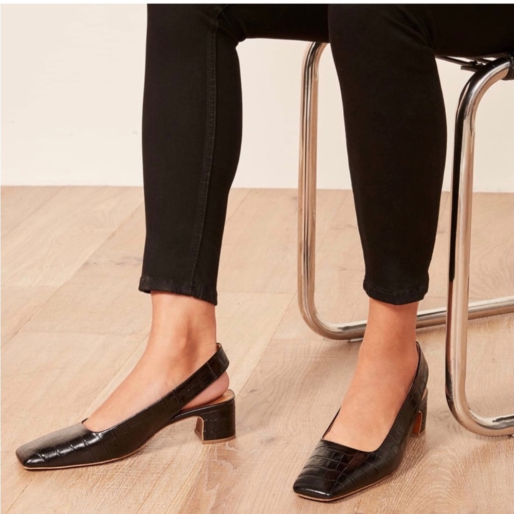 By Far x Reformation Danielle Slingback Heels